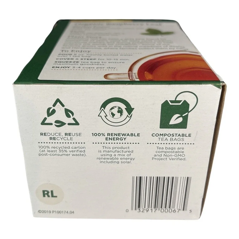 Traditional Medicinals Organic Raspberry Leaf Herbal Tea 16 ct Cramps Pregnancy